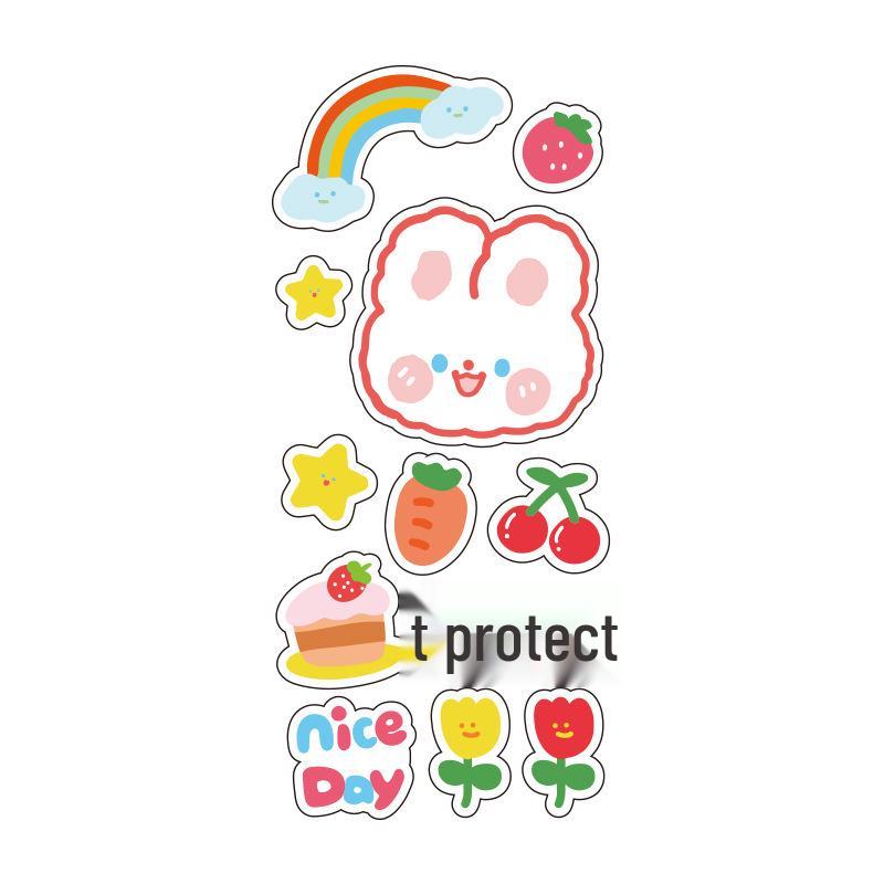 Adorable Animal Girl Stickers for Journals, Luggage, Phones, Bottles - Waterproof & Creative DIY Decor