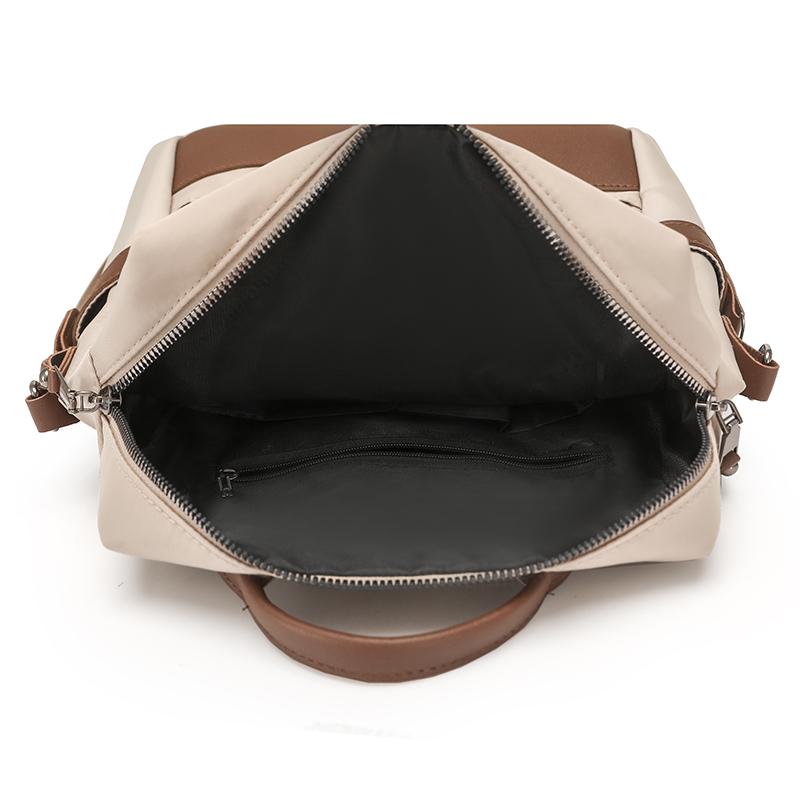 Women's Color Block Backpack Lightweight Water-repellent Multi-functional Shoulder Bag