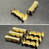 50/100/200pcs Gold Color Teeth Fascia Terminal Terminal Line Cold Terminal Connectors Cold Inserts Wiring Tab