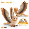Animal Model Pvc Flying Owl Figurine For Children Educational Display