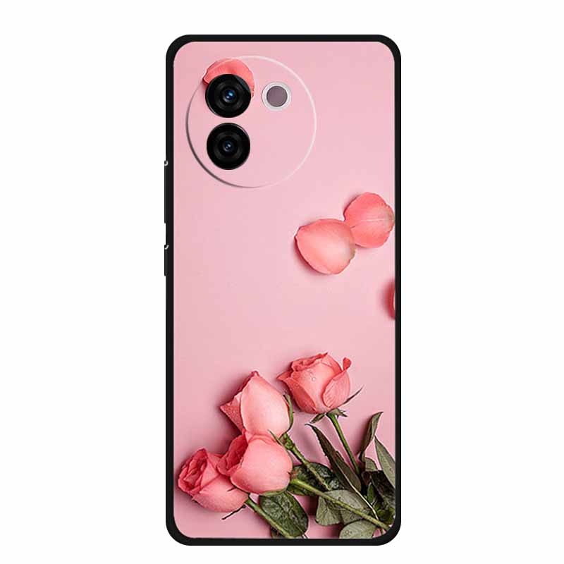 For Vivo V30e Case Popular Black Silicone Soft Back Cover Case For Vivo V30e Phone Case Cover V 30 e V 30e V30 e Coque Funda Bag