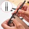 2Pcs Reverse Tweezers With Rubber Tip Flat Angled Tweezers Metal Sticker Tweezers for Repair Jewellery Accessories