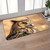 Minimalist Owl Patterned Floor Mat, Modern Gaming Room Non-Slip Area Rug, Washable Decorative Entryway Rug for Home