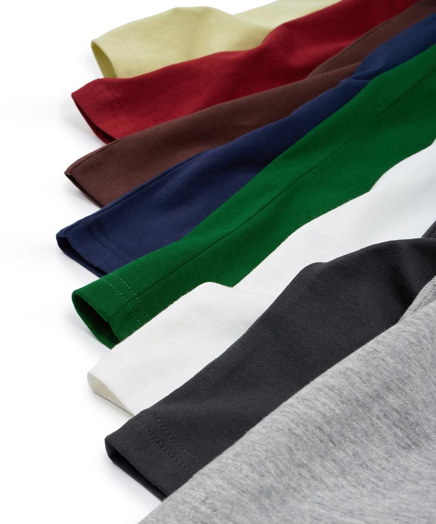 INTEMPOMOOD Weekly Color Cotton T-Shirt: 9 Colors
