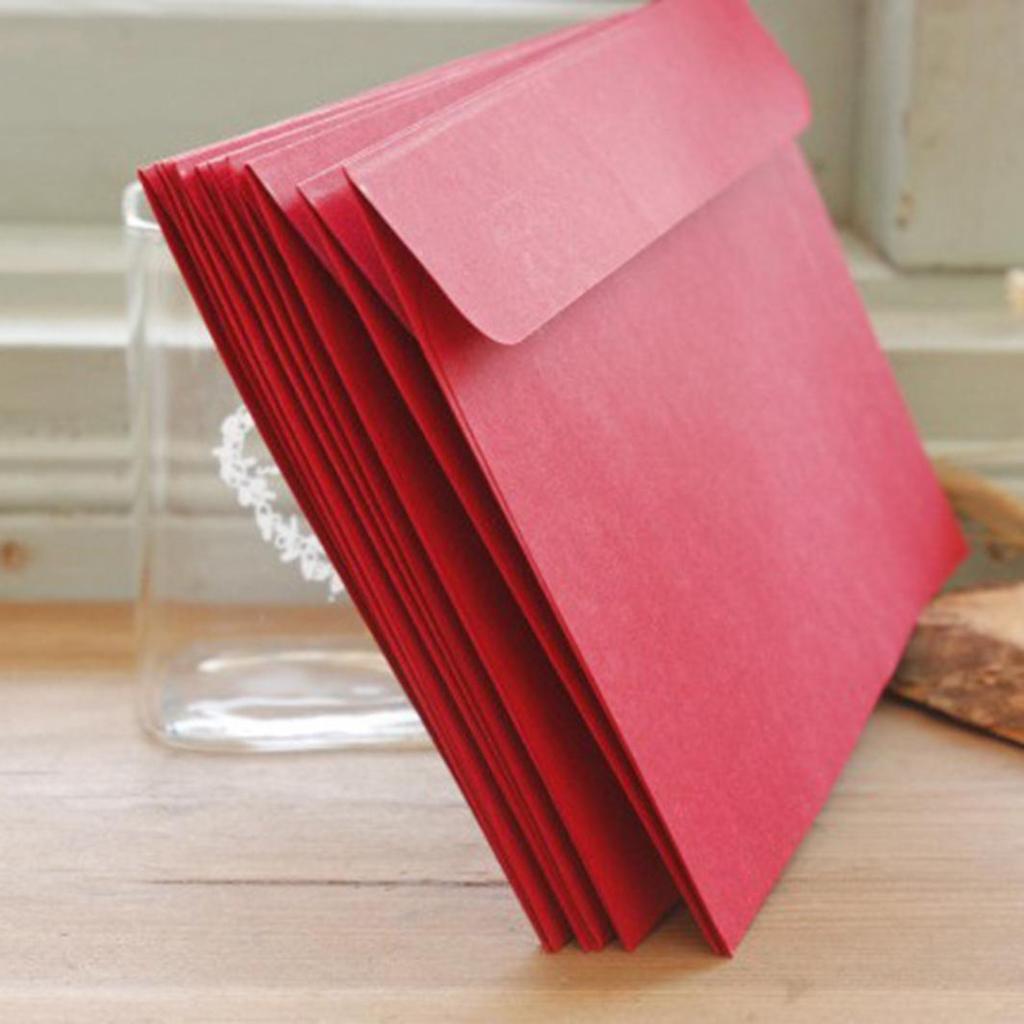 Vintage Kraft Paper 10Pcs Letter Greeting Card Envelopes DIY Scrapbooking Gift