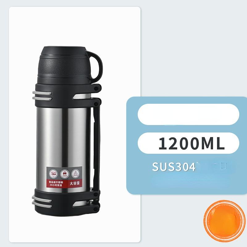 

Кружка для сохранения тепла из нержавеющей стали 304, женская простая бутылка для воды с сохранением тепла, большая емкость, для занятий спортом на открытом воздухе, путешествий, автомобильный термос 1200ML