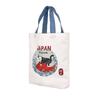 canvas tote Matilda and Sea Bream OW [Kusuguru Japan] Japanese-patterned bag,