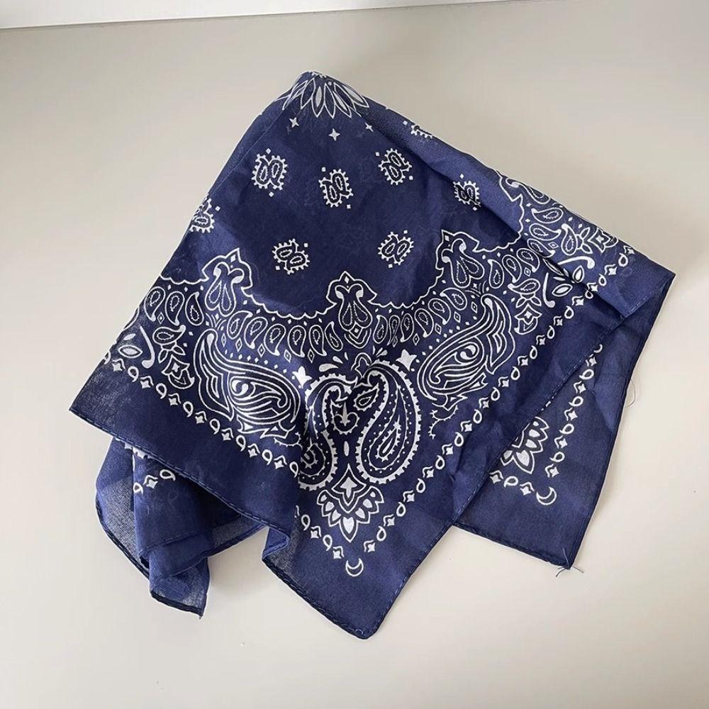 Spicy Girl Leopard Print Hair Scarf Y2K Small Square Scarf Headwear Star Hair Band Streetwear