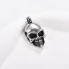 Gothic Stainless Steel Skull Pendant Necklace for Men Punk Rock Hip Hop Boy Skeleton Charms Chain Metal Jewelry Halloween Gifts