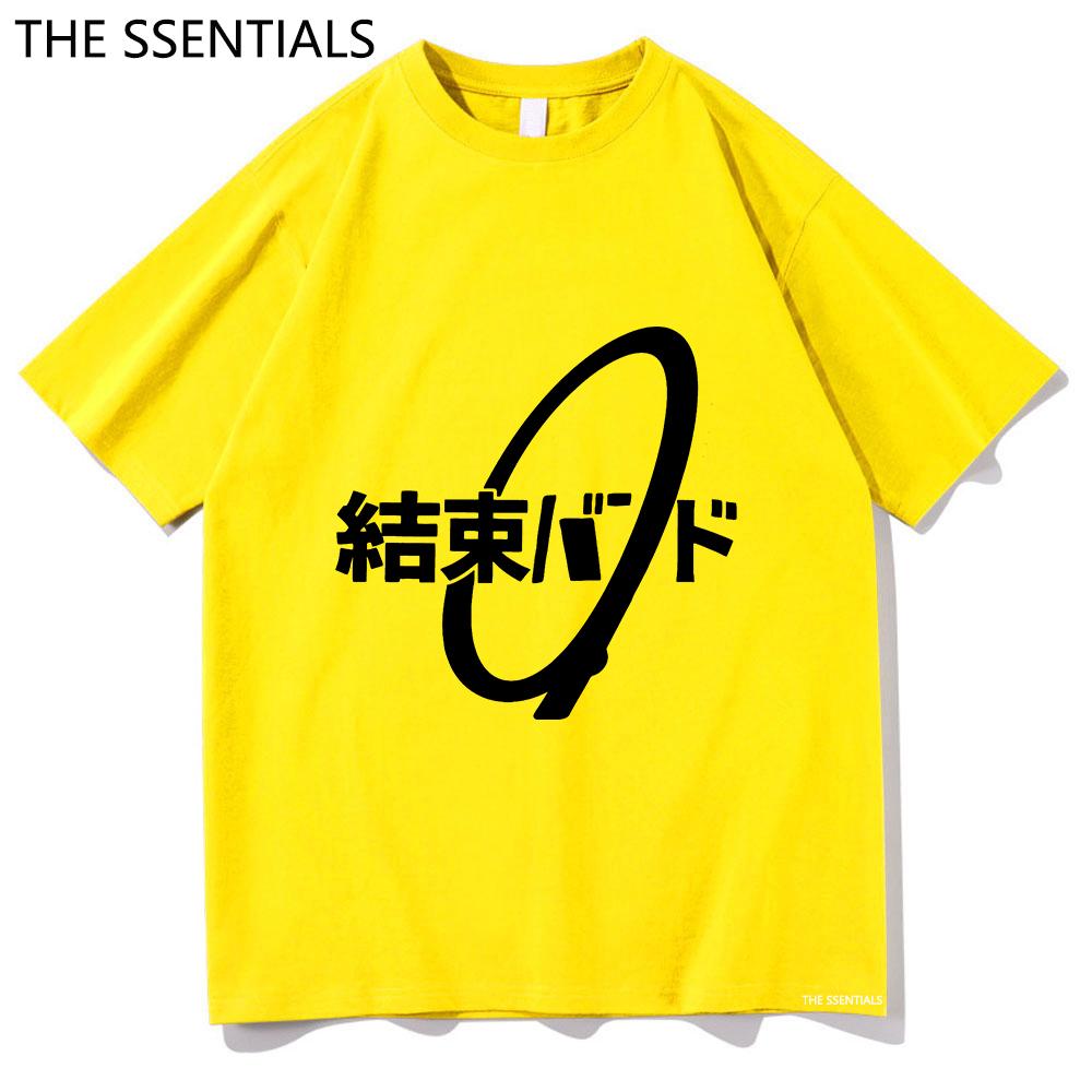 Bocchi The Rock T Shirt Unisex  Harajuku Cartoon Graphic Hitori Tshirt Unisex Anime Unisexga Aesthetic Casual Cotton Kawaii Tees Shirts