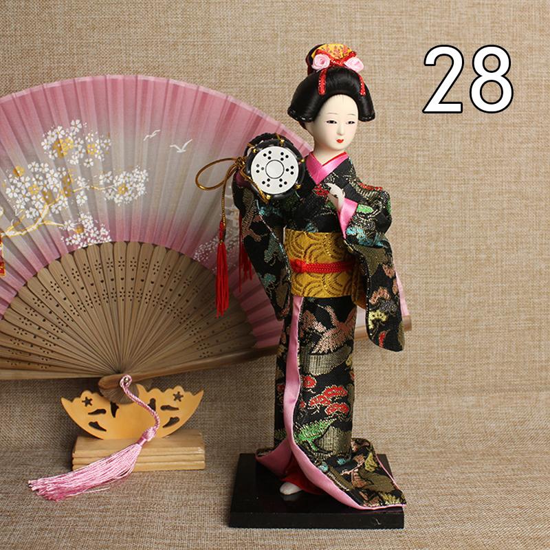 Krásné japonské figurky gejš Panenky s krásným kimonem Domácí dekorace na plochu Miniatury Kolekce ozdob z gejš Dárek