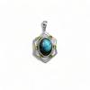 Labradorite Pendant: Sterling Silver & Peridot Gemstone