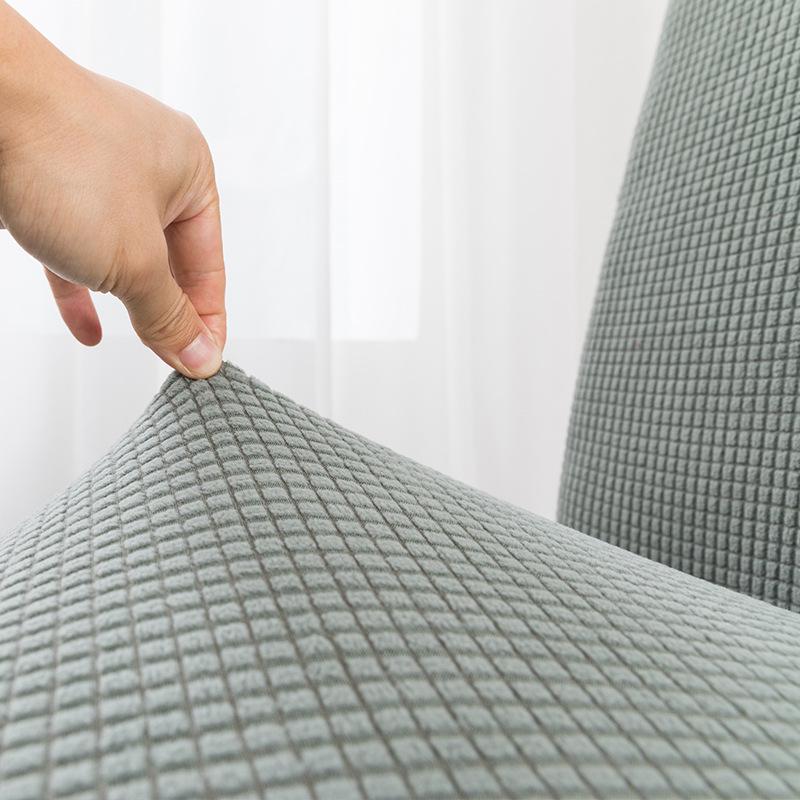 Verdickter Fleece Stuhllehne & Sitzbezug - Elastisch, Staubabweisend