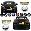 Emblemă portbagaj față, capotă, 74 mm 82 mm, insigne spate, pentru F18 F10 E64 E63 E60 E52 E83 E46 E92 E90 E84 E93 G03 F20 X3 X5 X6