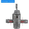 Robinet d'Essence, Keenso 5/16 '' en Ligne ON/OFF Interrupteur d'Essence Robinet à Gaz Réservoir de Carburant Commutateur 8mm