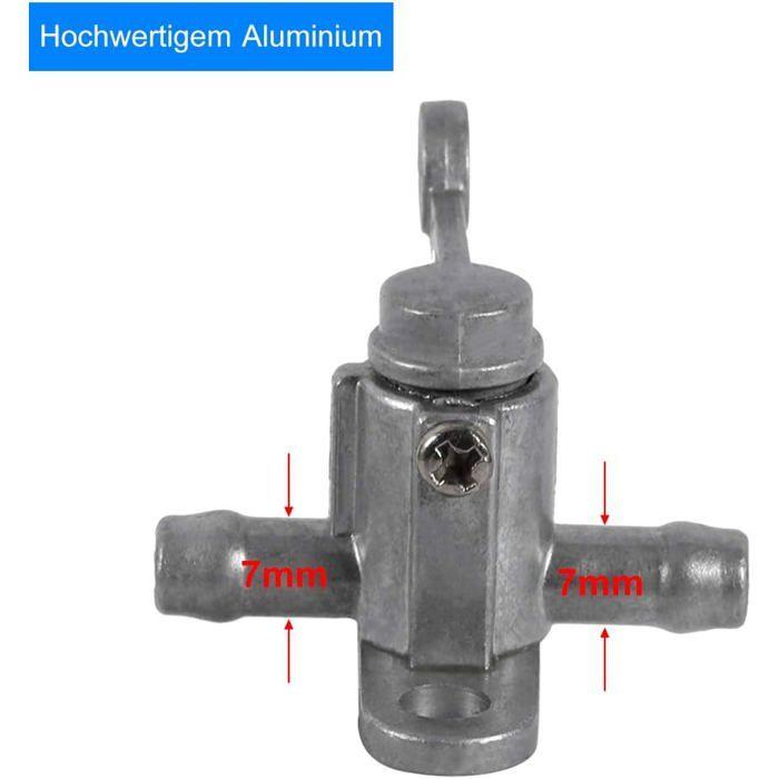Robinet d'Essence, Keenso 5/16 '' en Ligne ON/OFF Interrupteur d'Essence Robinet à Gaz Réservoir de Carburant Commutateur 8mm