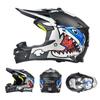 Full Face Motorcycle Helmet Off-Road ATV Dirt Bike Mountain Downhill Karting Kids Safety Headgear ABS