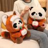 Adorable Red Panda Plush Toy Stuffed Cute Animal Panda Cosplay Raccoon Plush Baby Doll Decorative Pillow Birthday Christmas Gift