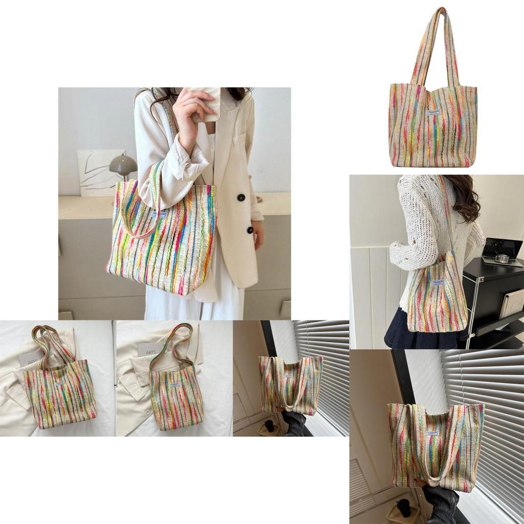 Stilvolle Retro-Damen-Tragetasche, geräumig, schlichtes Design, Schultertasche