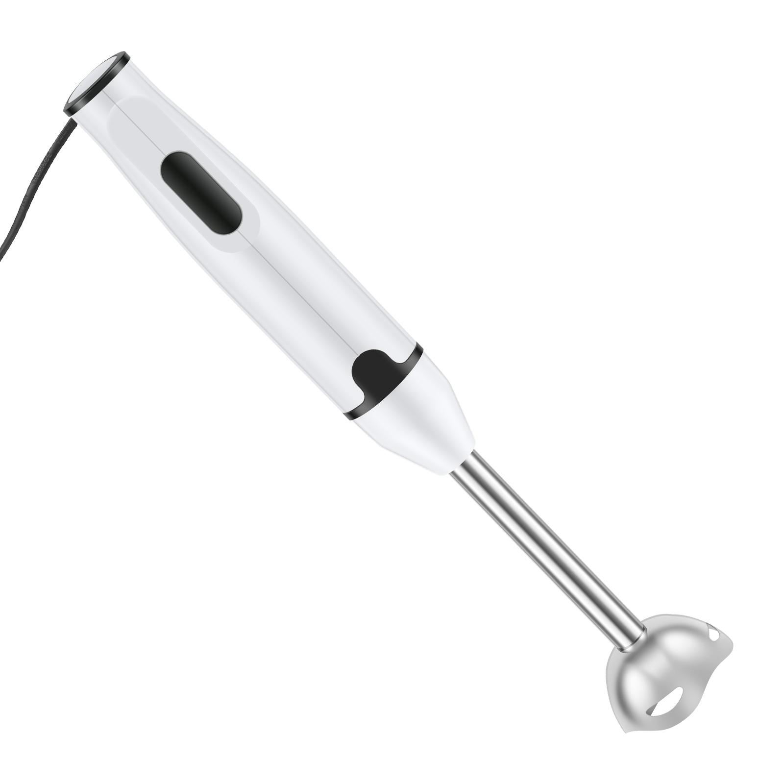 Погружной блендер Бытовой ручной погружной блендер Многофункциональный электрический палочный блендер для супа, смузи, соуса, сока белый