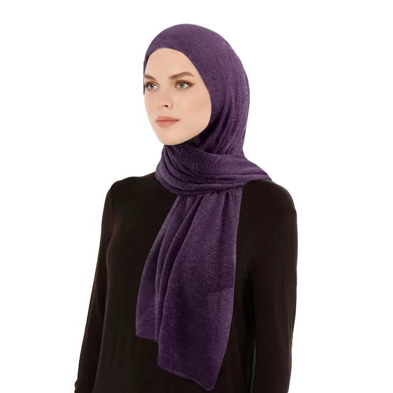 New Women Summer Breathable Muslim Chiffon Hijab Shawls Scarf Plain Soft Turban Bandanas Headband Scarves Wrap Bufanda Foulard