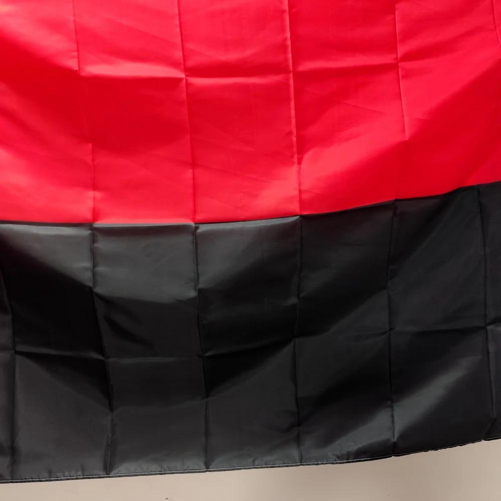 Macedonia Bandiera Bandiera Rossa Nera Stendardo 90x150cm Poliestere Decorazione Esterna da Appendere