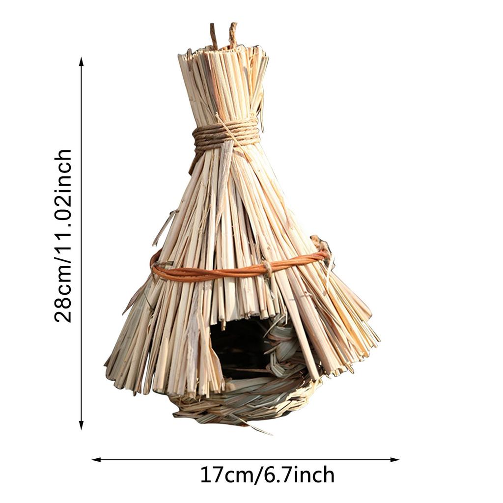 House Outdoor Hanging Bird House Straw Bird House Natural Bird House