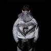 Amerikaanse Stijl Streetwear Met Capuchon Pufferjack Unisex Losse Pasvorm Donkere Vintage Wassing Winterjas
