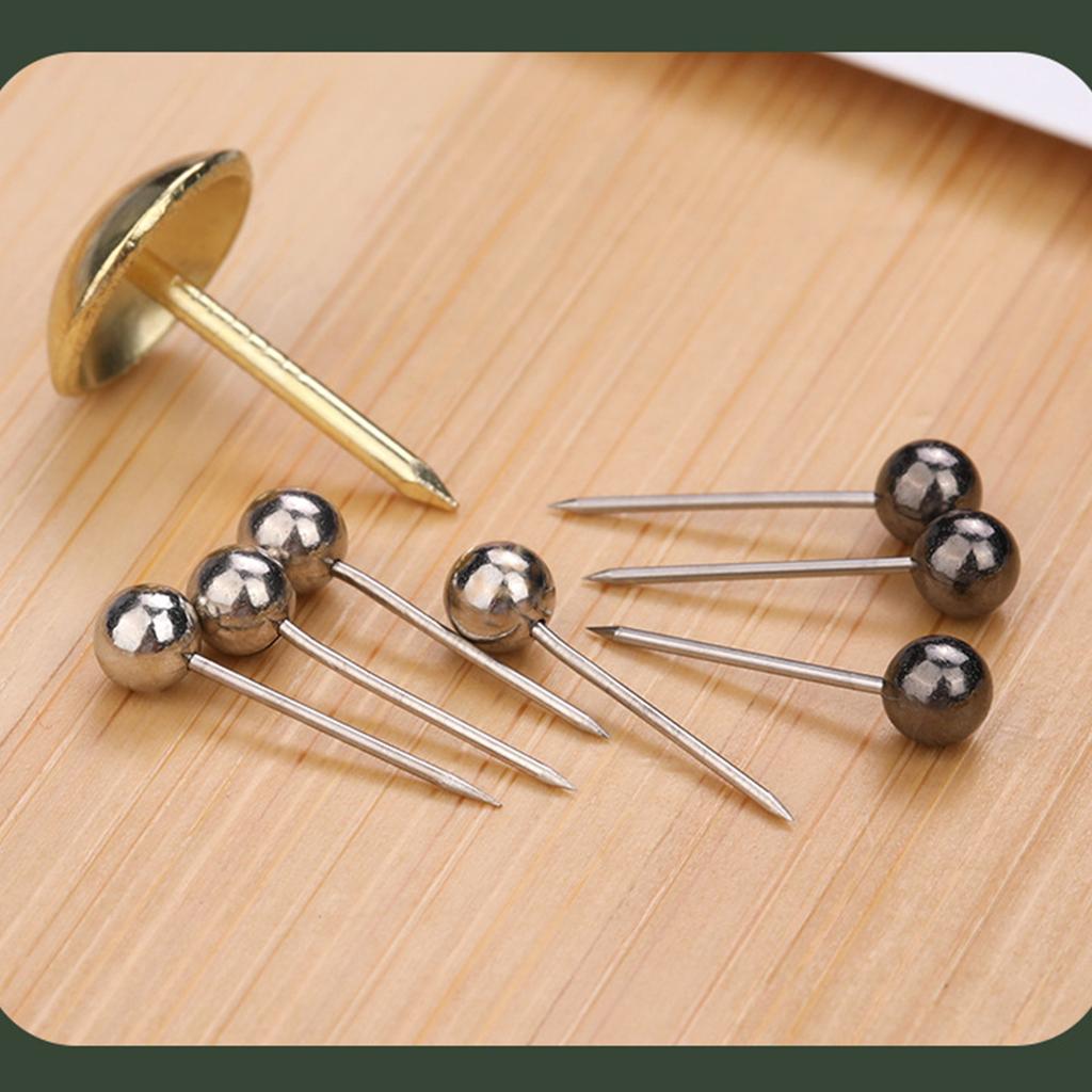 Map Push Pins Decorative Map Tacks Round Head Tacks Multifunctional Push Pins Poster Pins for Notice Board World?Map