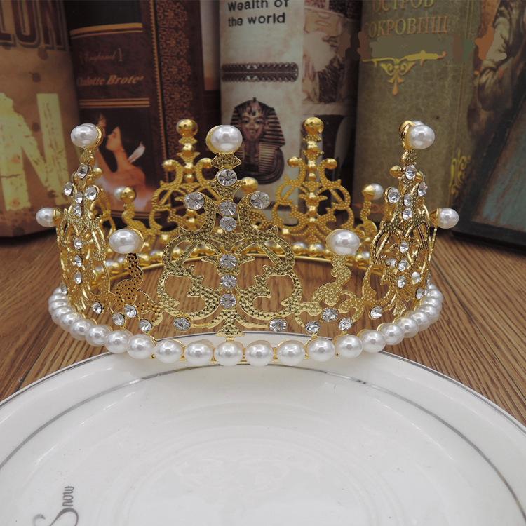 

Кружевная тиара-ободок принцессы: Свадебная корона в детском стиле для украшения торта на день рождения