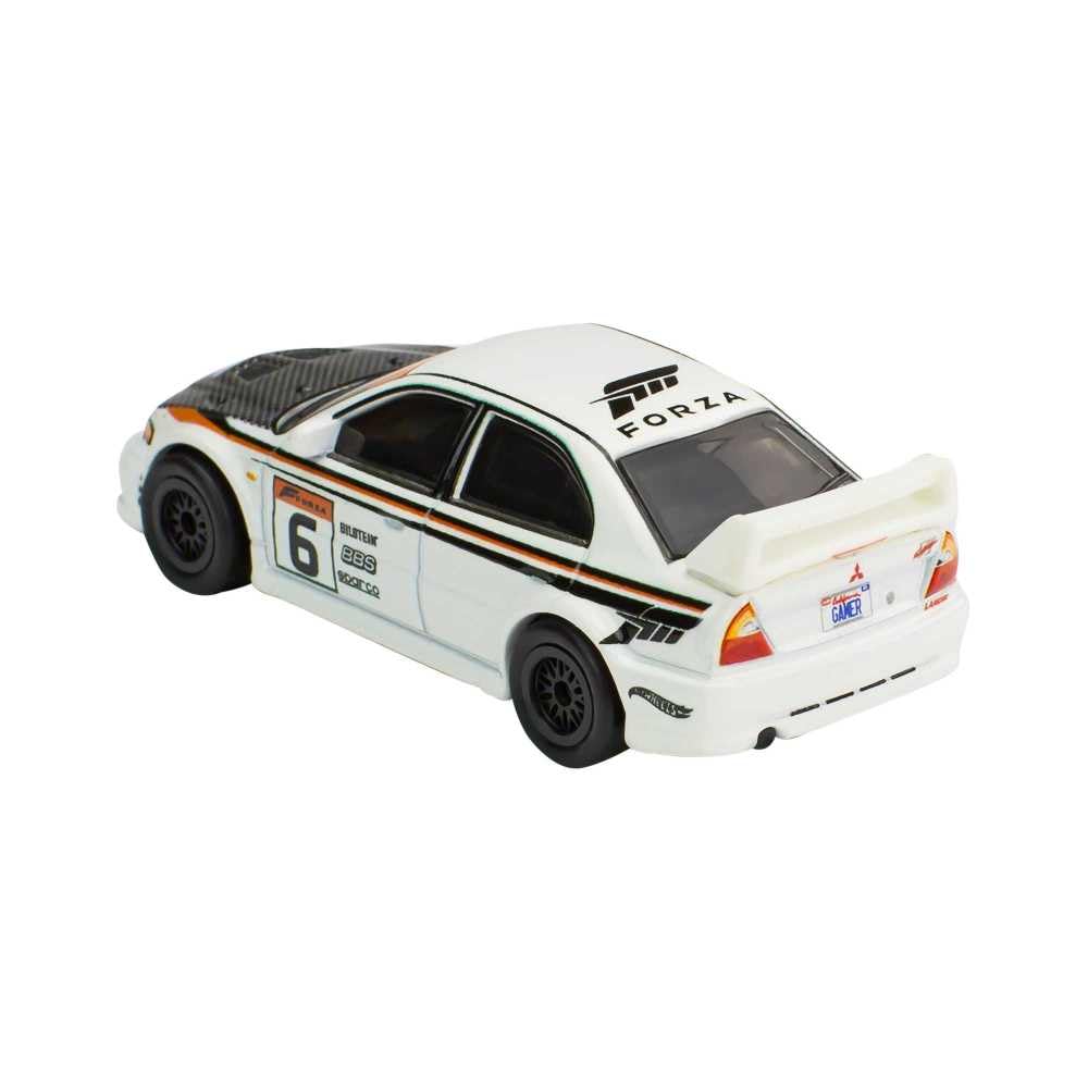 Hot Wheels Retro Entertainment FORZA HORIZON 5 Mitsubishi Lancer Evolution VI 3 and HCP11 White (Ages Up)