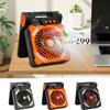 Portable Solar Fan 10000mAh Solar Powered Camping Fan 4 Speeds Fan With LED Lantern For Picnic Fishing