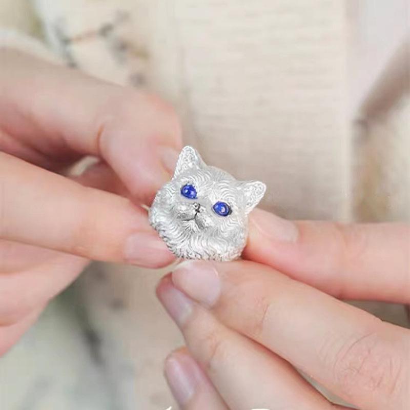 Women's Adjustable Cat Ring – Fashionable, Versatile, and Original Index Finger Design with a Unique Personality.
