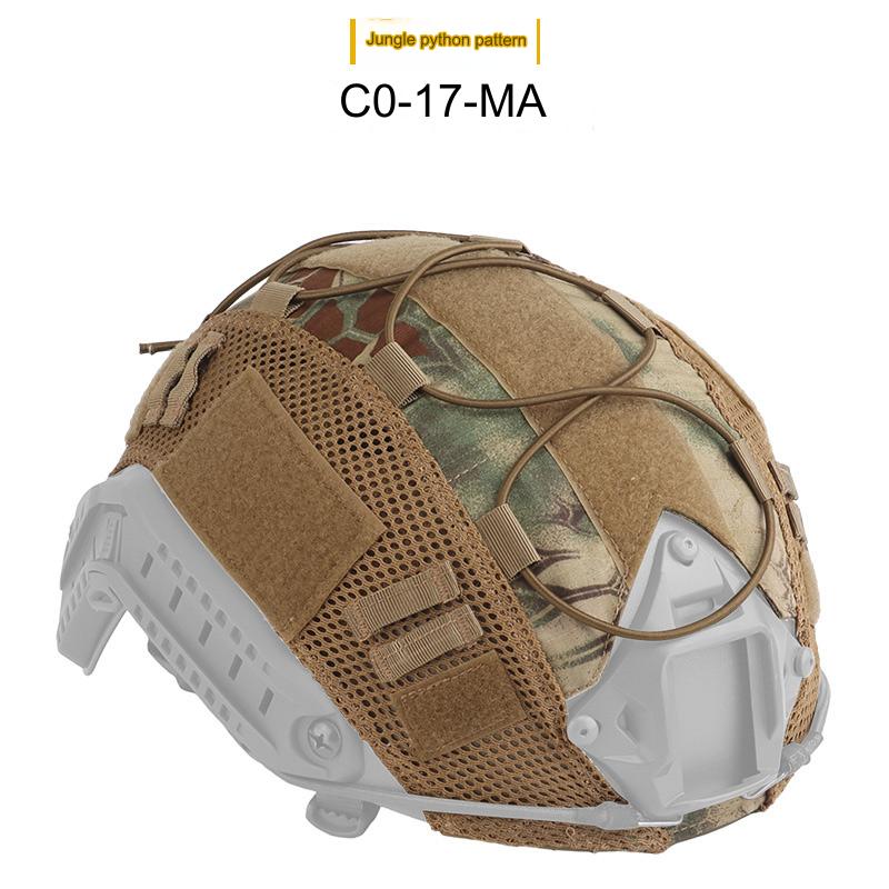 1 PC Multicam Tactical Helmet Cover for Fast MH PJ BJ OPS-Core Helmets Fast Helmet Protector Elasticated Cord with Elastic Cord