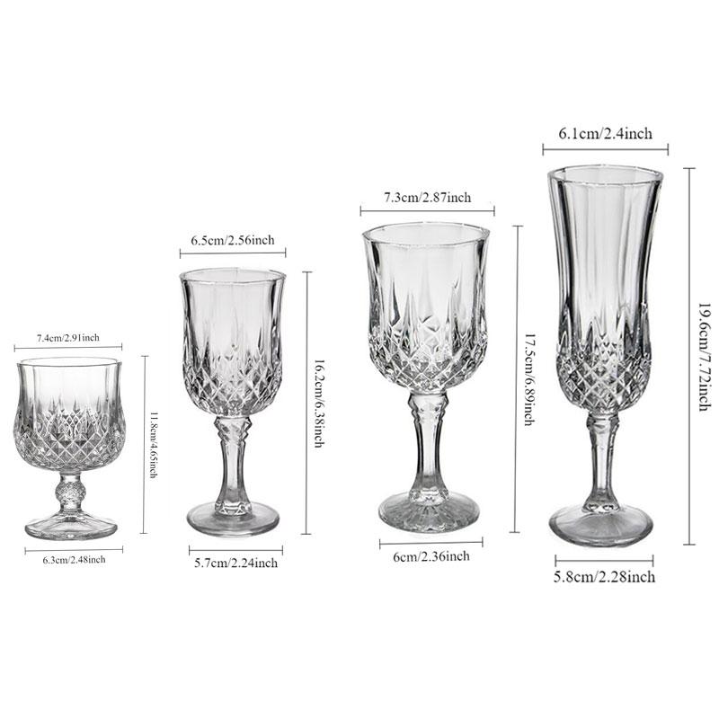 1 Pcs Carved Highball Glasses Red Wine Champagne Glasses 4 Types of Glass Cups To Choose From Beverage Glasses Cocktail Glasses