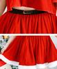 [Milky Time] Christmas Cosplay Santa Miniskirt Short Sleeve Off-the-Shoulder Santa Outfit Set