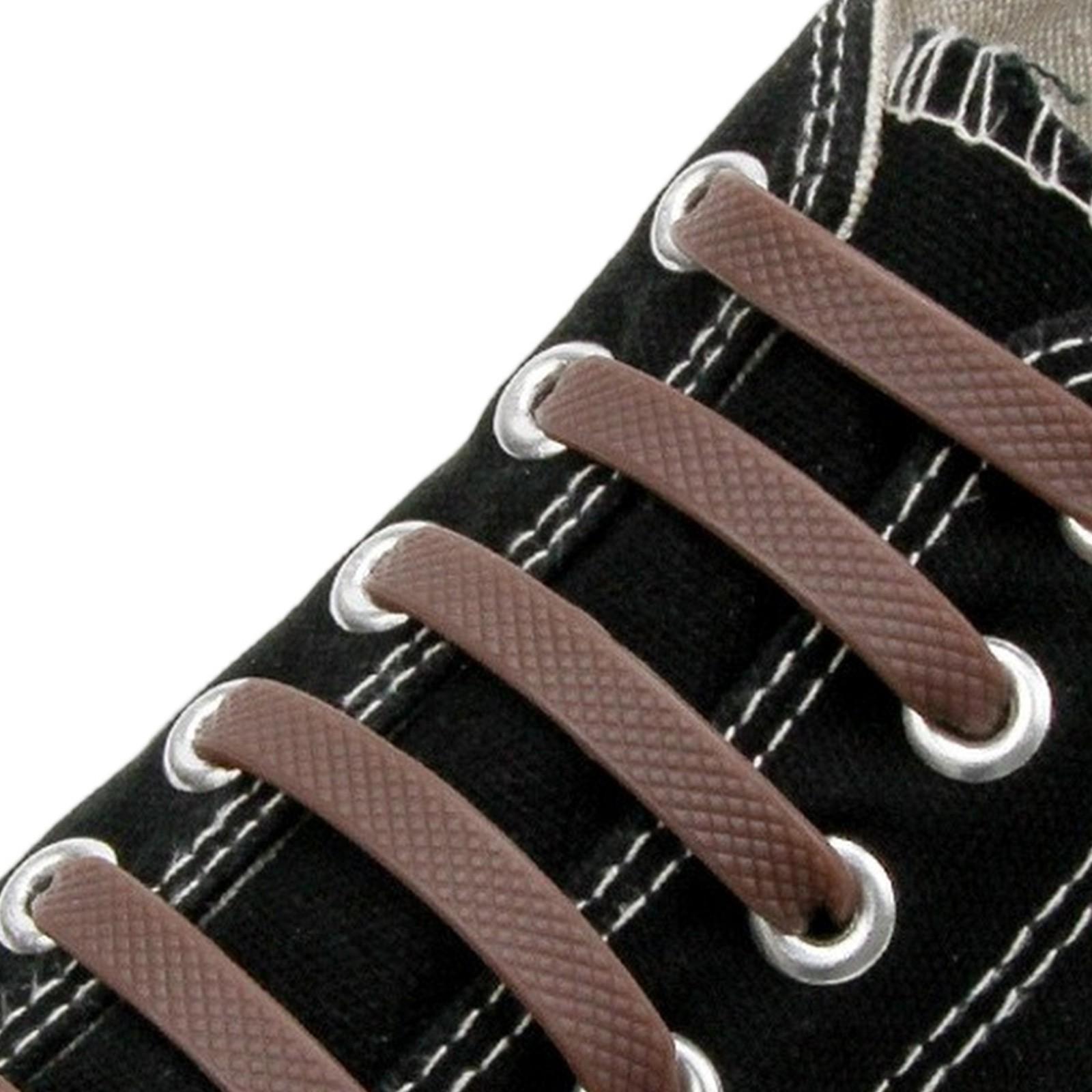 

Взрослые силиконовые шнурки I-образной формы без завязывания, эластичные, креативные One Size коричневый