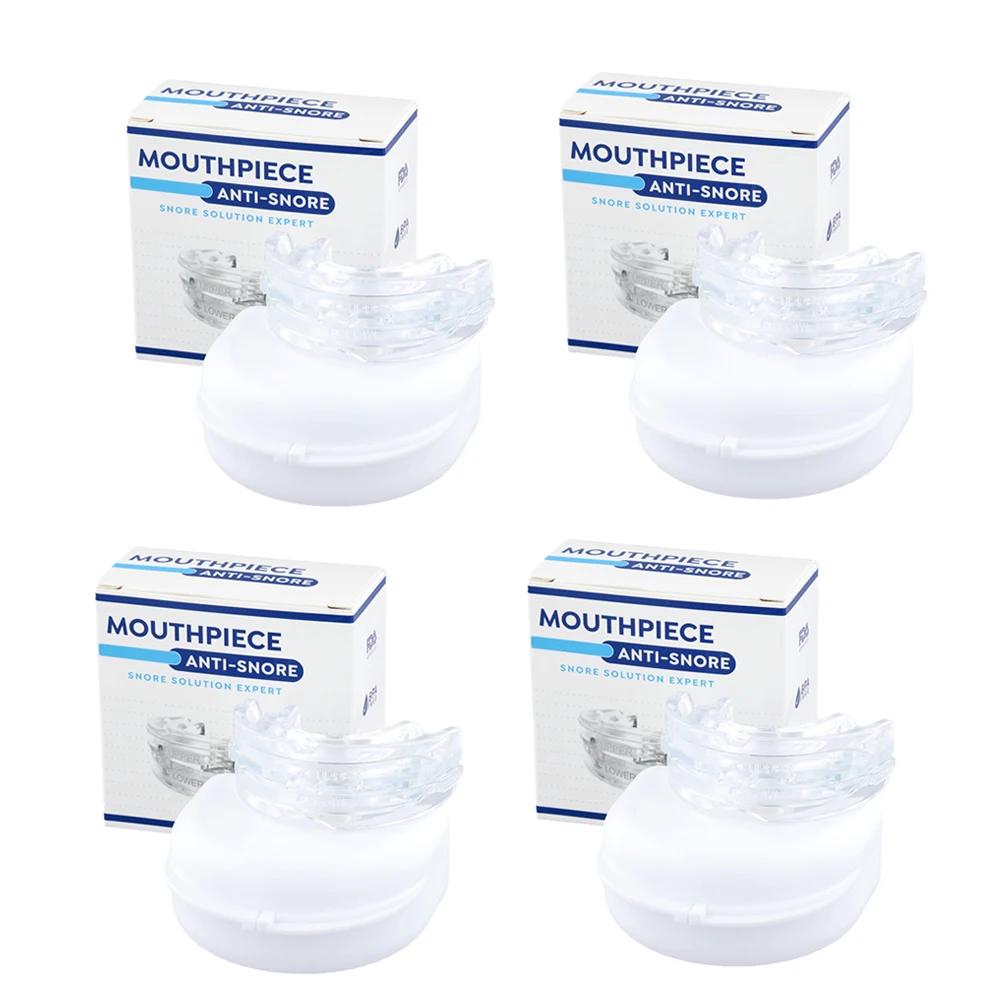 Anti Snoring Bruxism Mouth Guard Improve Sleeping Quality Anti Snoring And Apnea Snoring Device Mouth Guards with Storage Box