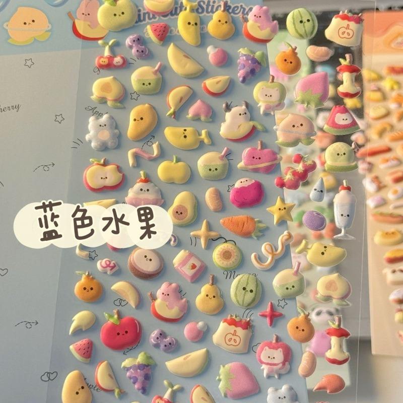 Animal Family Foam Puffy Stickers Cat Dog Waterproof Decals DIY Decor For Journal Kpop Photocard Phone Case Craft Stationery