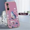 Case for Infinix Hot 12i 20S 20i 30i 12 40 Pro 40i 30 20 4G 5G 12 Play Fashion Flower Pattern Plating Butterfly Silicone Cover