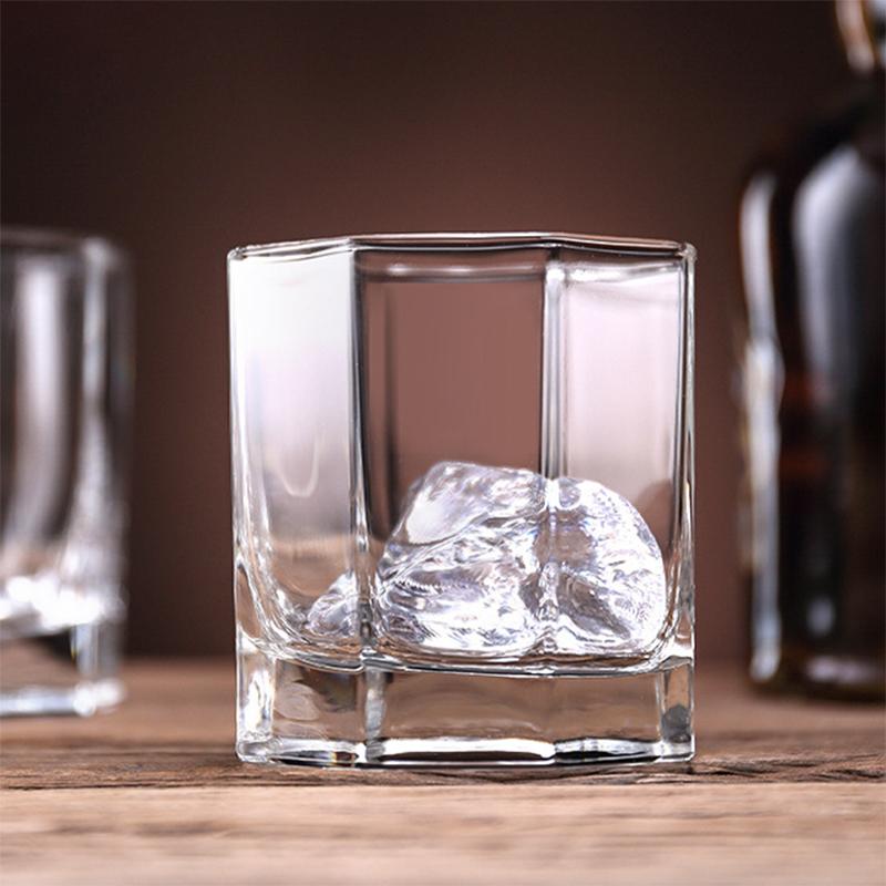 260ml 6PCS Wine Glasses Sets for Vodka Practical Travel Outdoor Cups Set Glass Creative Cold Beverage Transparent Drinkware Set