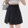 Plus Size British Style High Waist A-Line Split Skirt Pants for Women - Summer 2024
