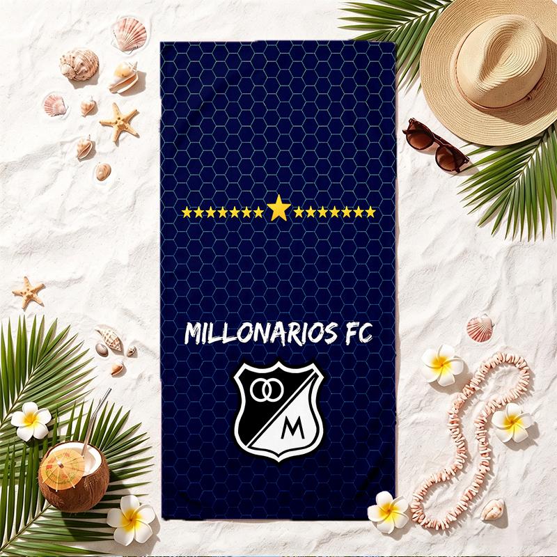 Millonarios FC Soft Beach Towel Stylish Beach Pool Towel for Summer Seaside Vacation Travel