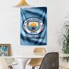Manchester City Custom Your Name Wall Decor Tapestry Art For Pet Memorial Birthdaywedding Party Backdrop Family Gift