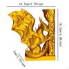 Dragon Bookend Creative Crafts Decorative Book Stopper for Farmhouse Hallway Golden
