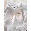 Men's Heavyweight American Trend Letter Hoodie - New Autumn/Winter Velvet-Thickened Student Outerwear