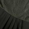 Women Chiffon Lace Patchwork Short Sleeve Maxi Dress Elegant Bridesmaid Evening Gown Flowy A Line Long Skirt for Formal Events