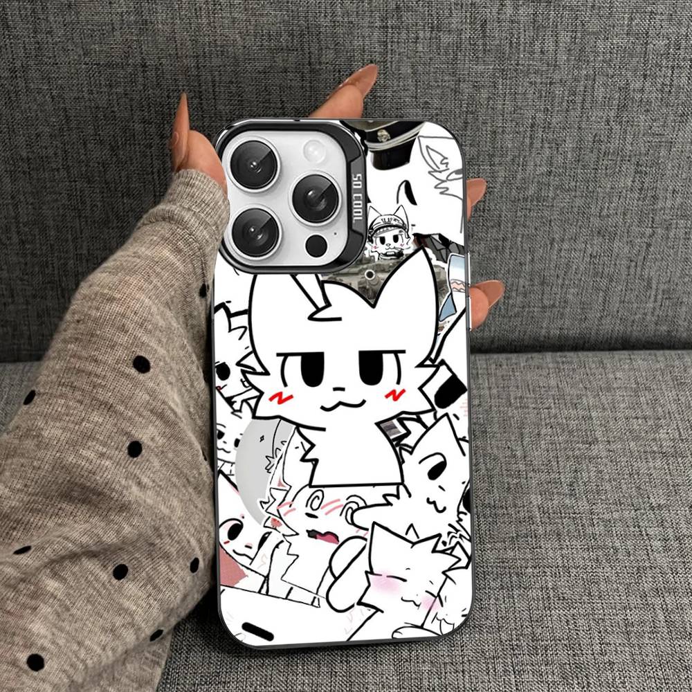 Boykisser Phone Case For IPhone 17 16 15 14 11 12 13 Pro Max Plus Pro Colored Silver Cover