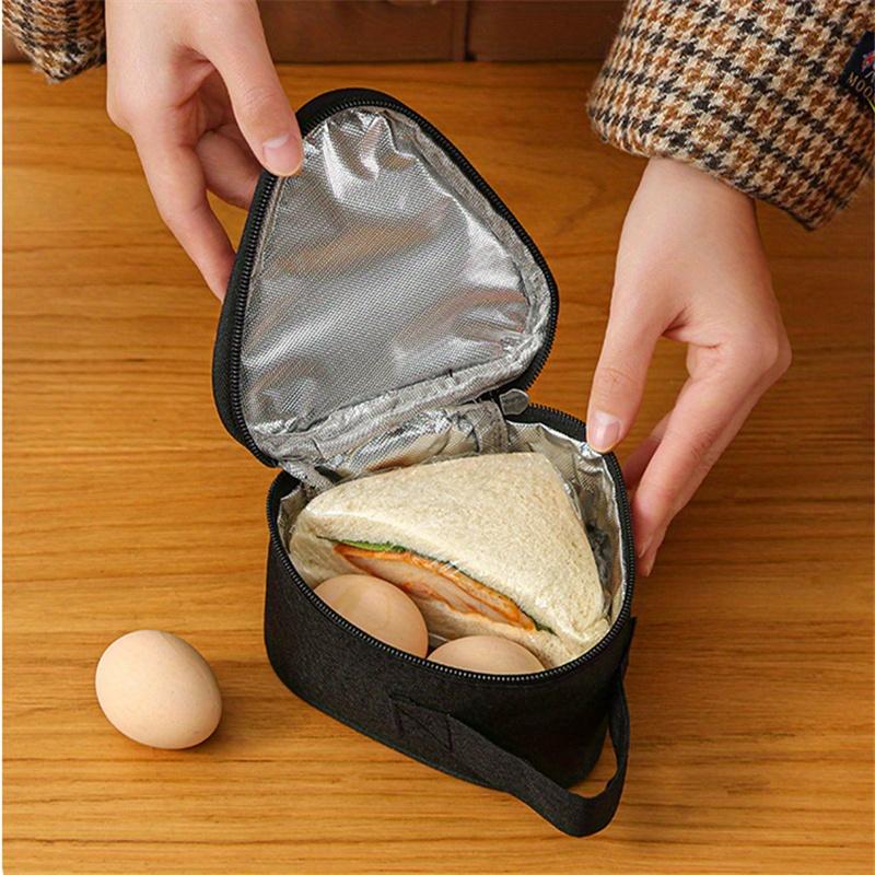 Mini Triangular Insulation Bag Aluminum Foil Thermal Cooler Lunch Tote Rice Ball Bag Lunch Box Bento Lunch Carry Bags