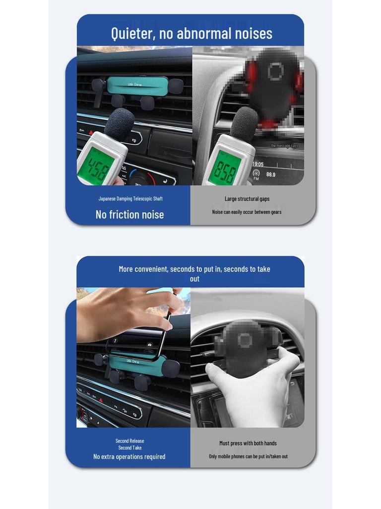 Gravity Retractable Car Phone Holder